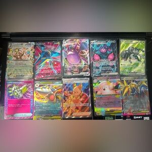 Colorful Pokémon Trading Cards Set